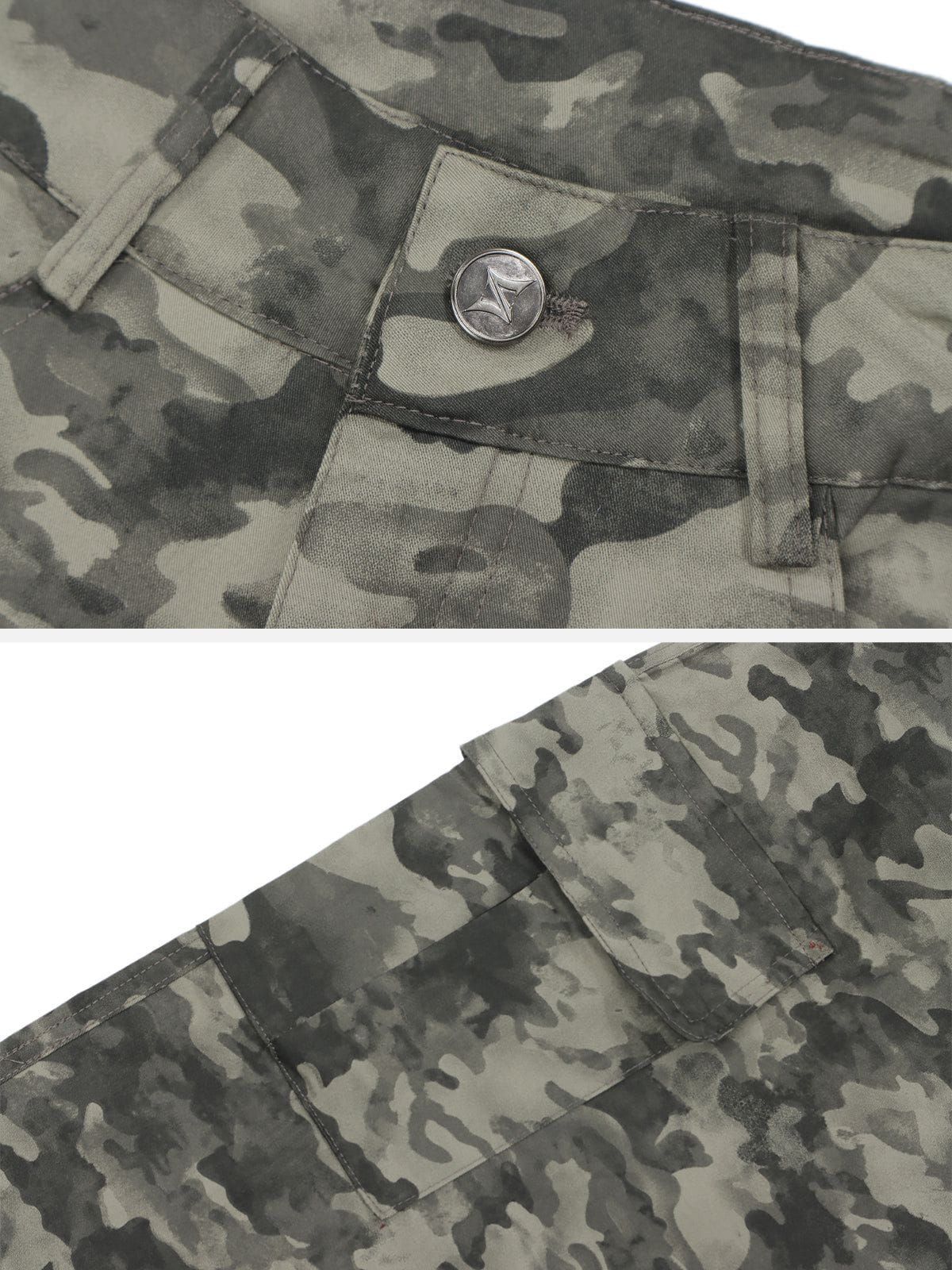 Camouflage Multi-Pocket Cargo Pants sold by Aelfric Eden product image thumbnail 4