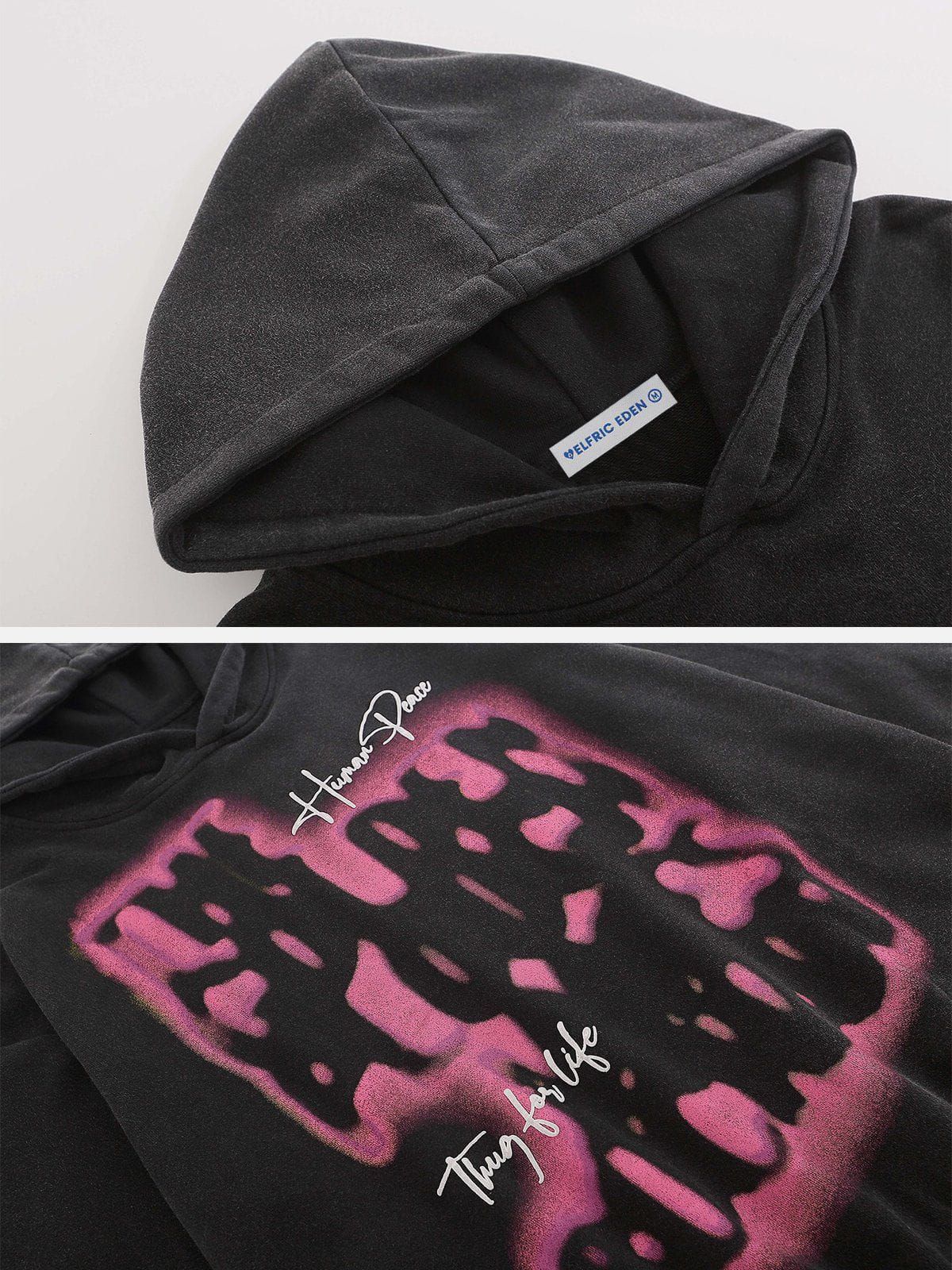 Aelfric Eden Washed Abstraction Print Hoodie sold by Aelfric Eden product image thumbnail 4