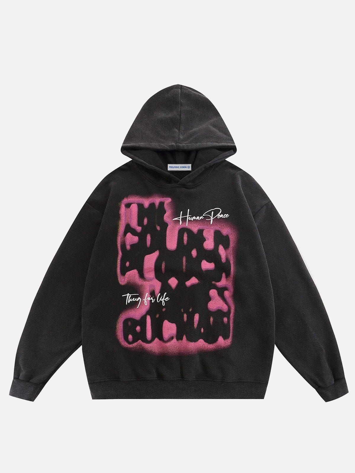 Aelfric Eden Washed Abstraction Print Hoodie sold by Aelfric Eden