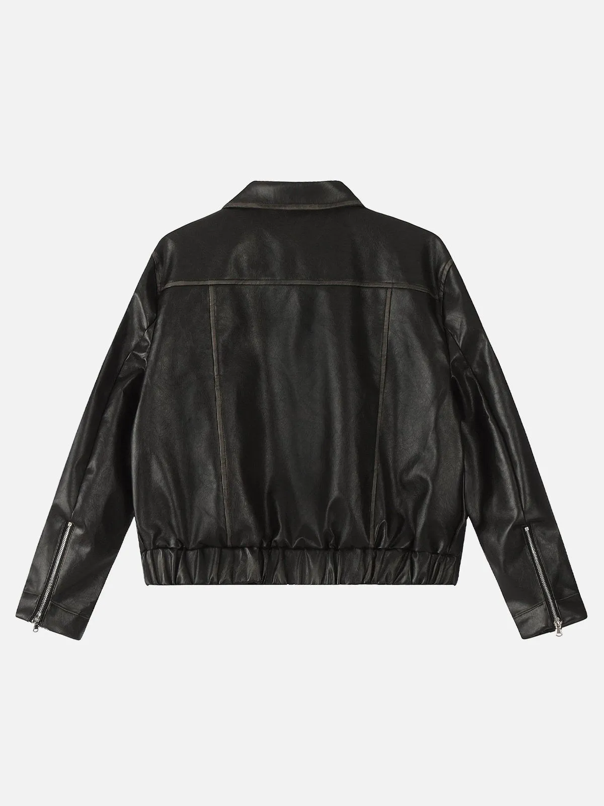 Aelfric Eden Bow Faux Leather Cropped Jacket sold by Aelfric Eden product image thumbnail 2