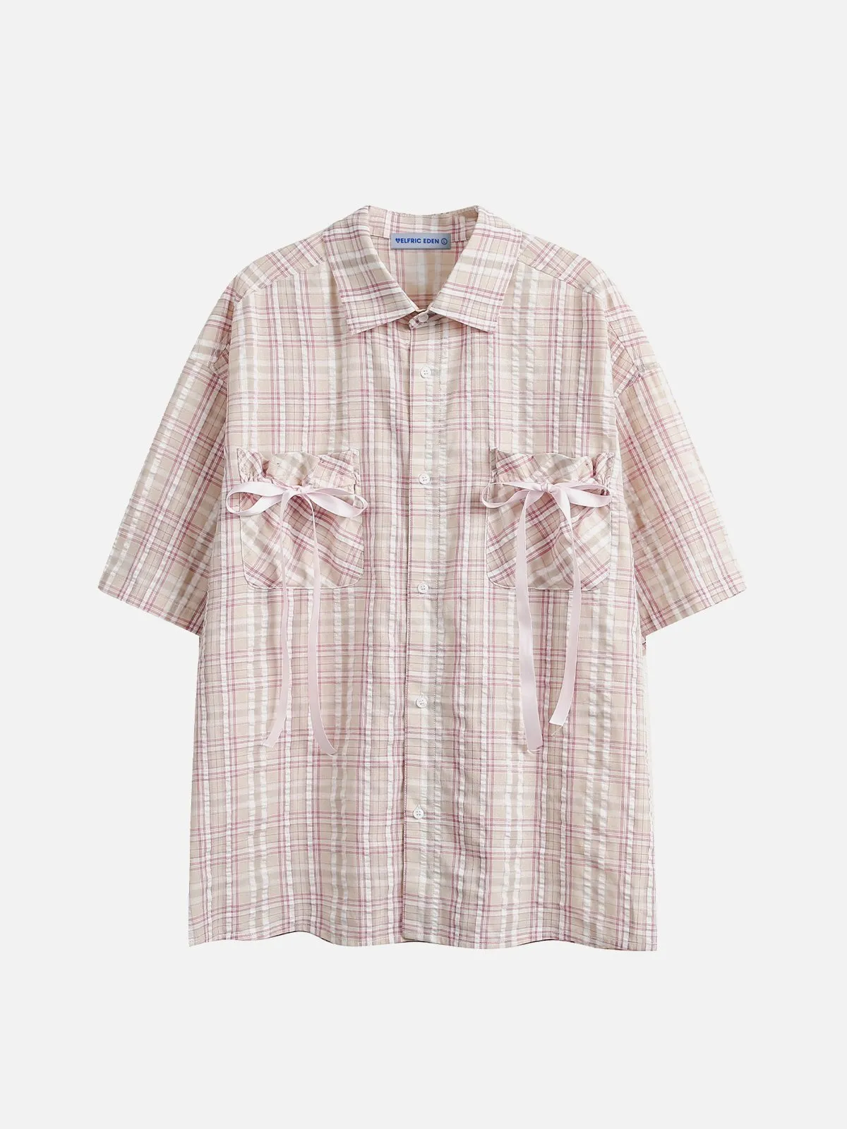 Aelfric Eden Bow Plaid Short Sleeve Shirt sold by Aelfric Eden