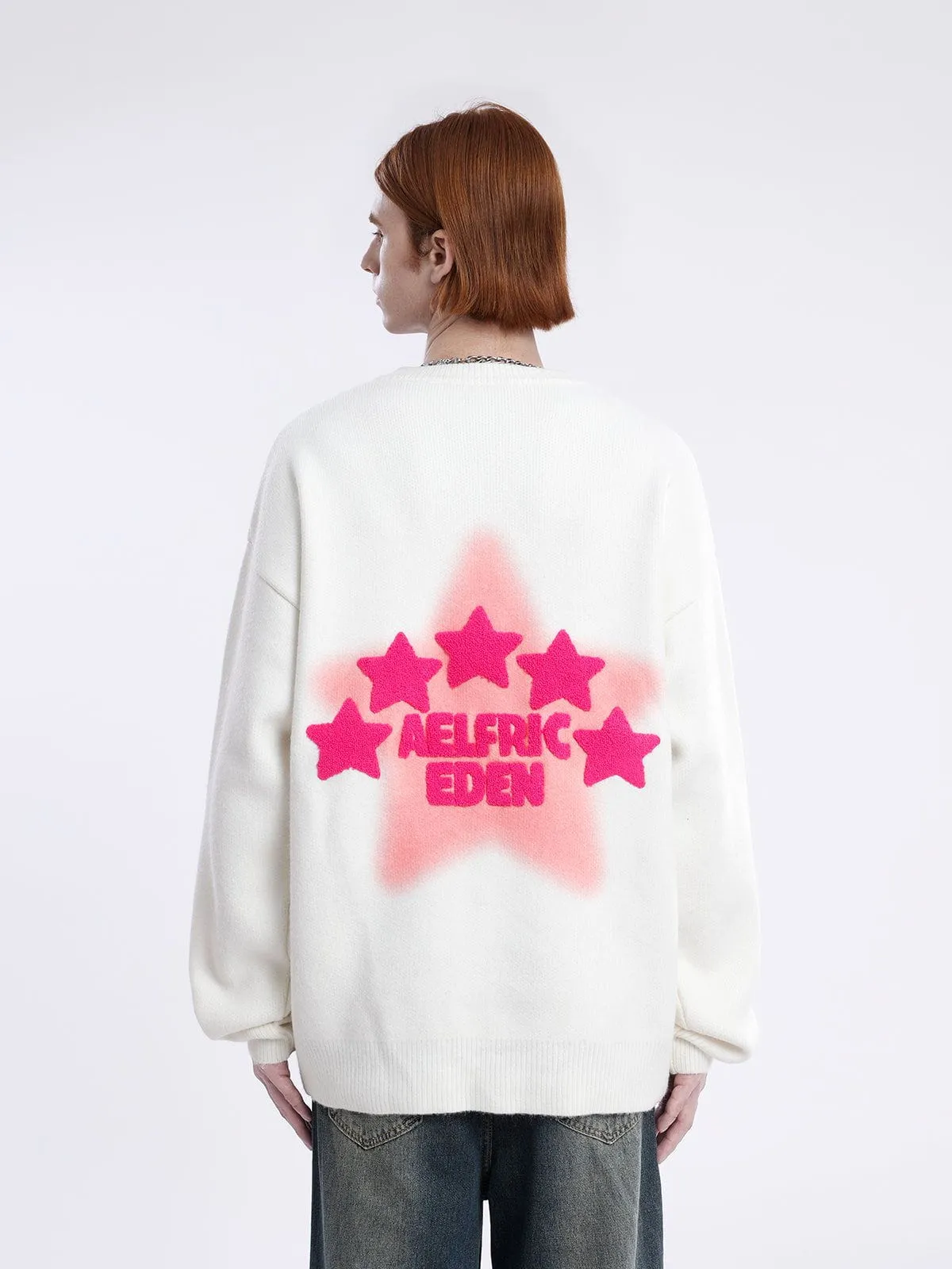 Aelfric Eden Flocking Star Graphic Sweater sold by Aelfric Eden product image thumbnail 2