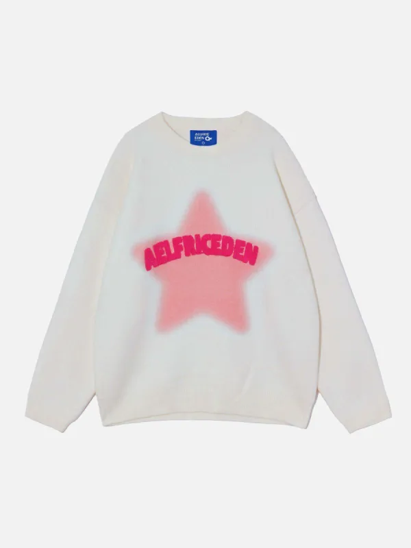 Aelfric Eden Flocking Star Graphic Sweater sold by Aelfric Eden