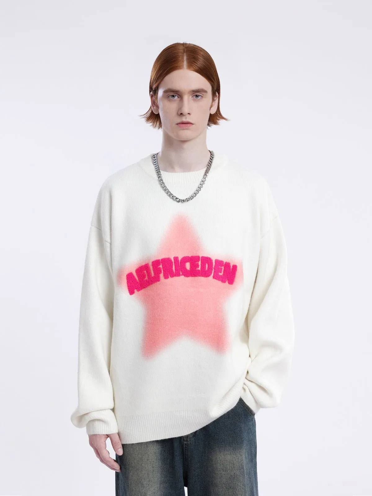 Aelfric Eden Flocking Star Graphic Sweater sold by Aelfric Eden product image thumbnail 3