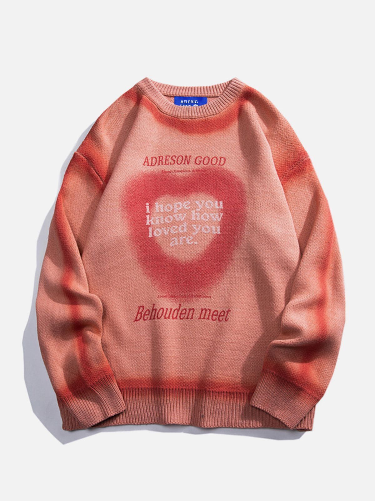 Aelfric Eden Tie Dye Heart Sweater sold by Aelfric Eden product image thumbnail 2