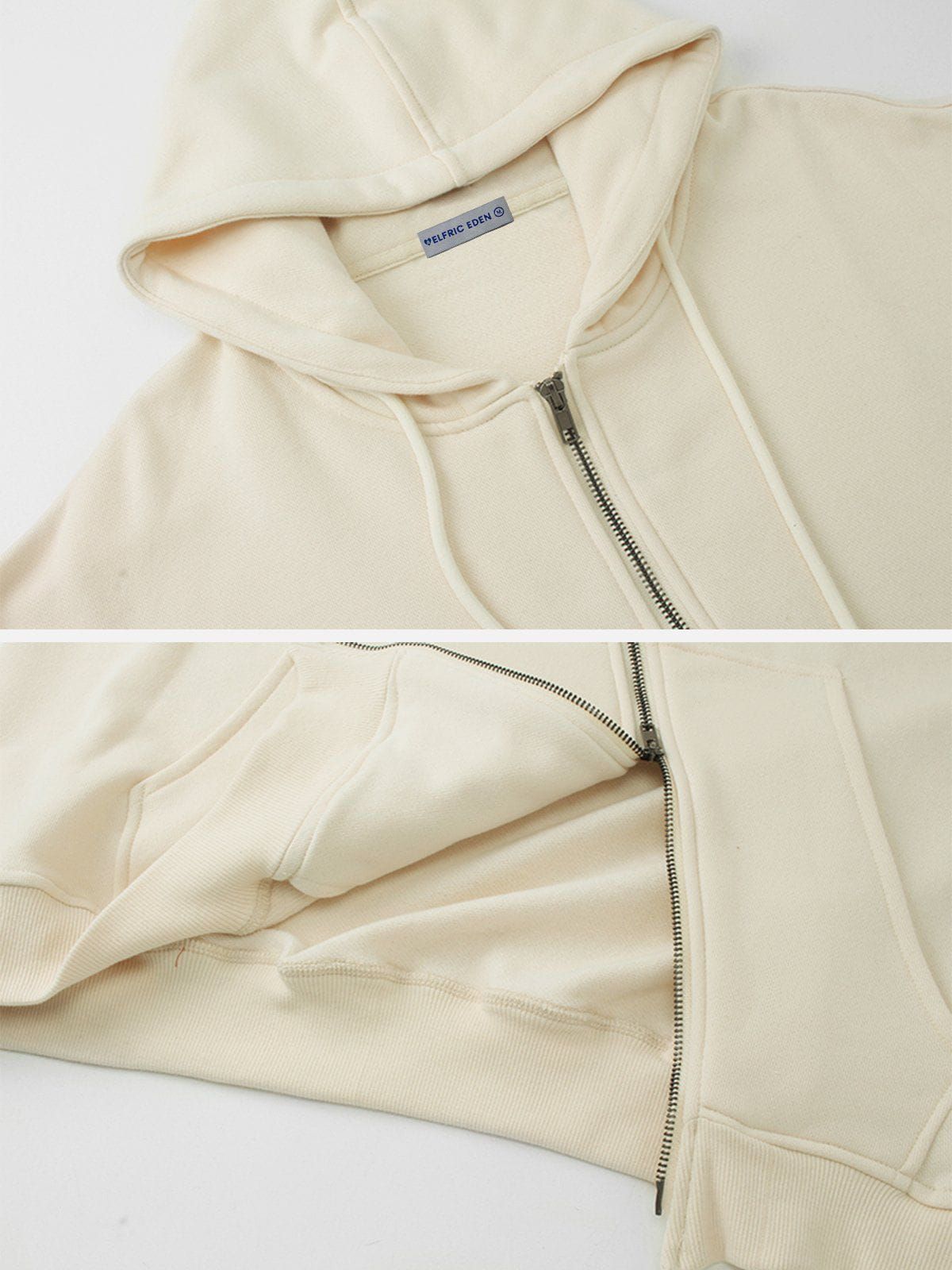 Aelfric Eden Irregular Zip Up Hoodie sold by Aelfric Eden product image thumbnail 4