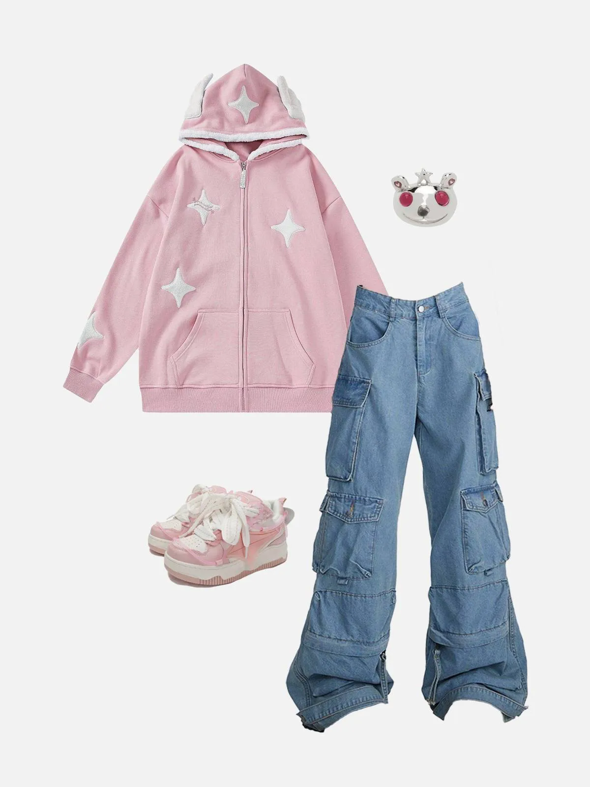 Aelfric Eden Star Flocking Hoodie sold by Aelfric Eden product image thumbnail 5