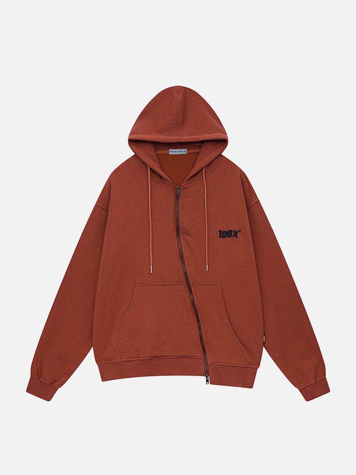Aelfric Eden Irregular Zip Up Hoodie sold by Aelfric Eden product image thumbnail 3