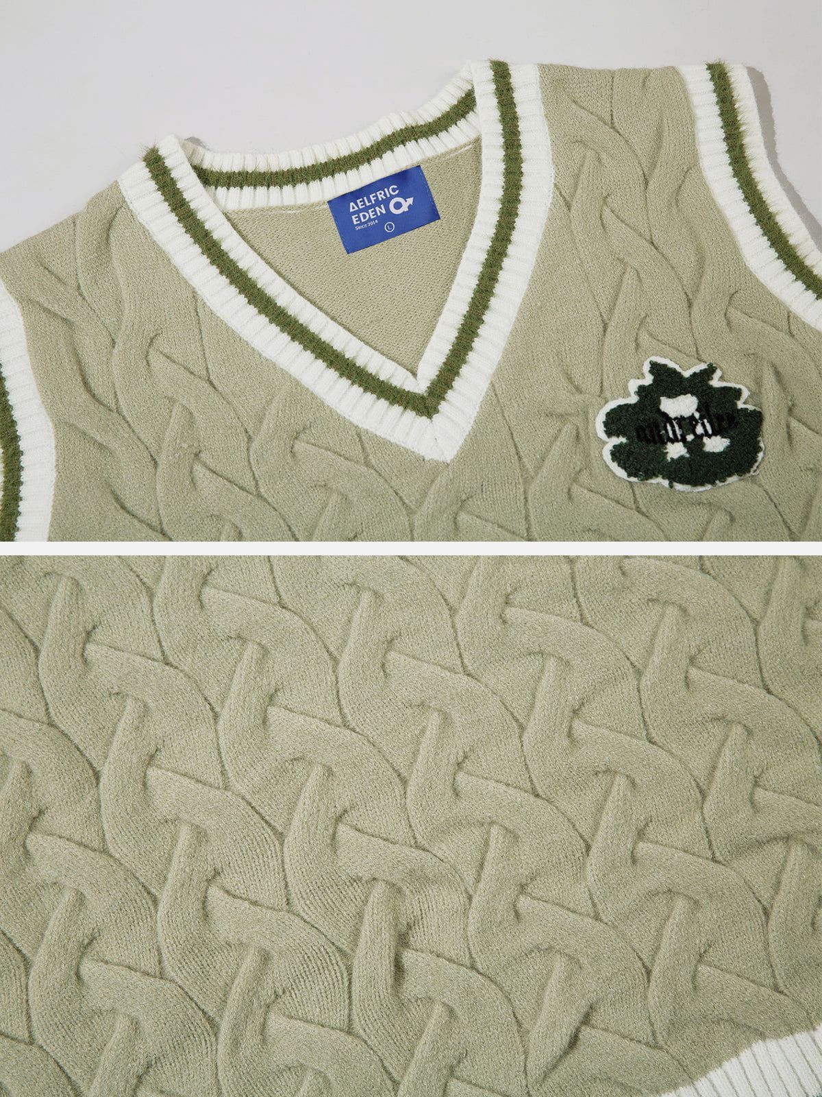 Aelfric Eden Knitting Texture Sweater Vest sold by Aelfric Eden product image thumbnail 4