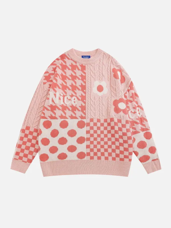 Aelfric Eden Plaid Patchwork Sweater sold by Aelfric Eden