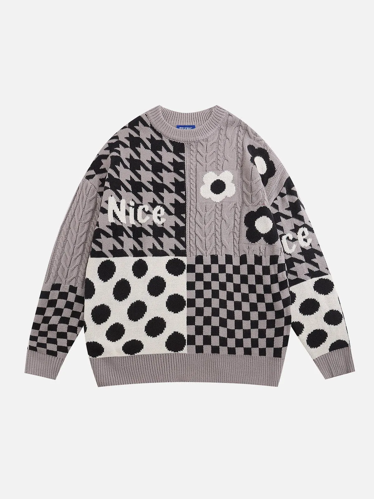 Aelfric Eden Plaid Patchwork Sweater sold by Aelfric Eden product image thumbnail 2