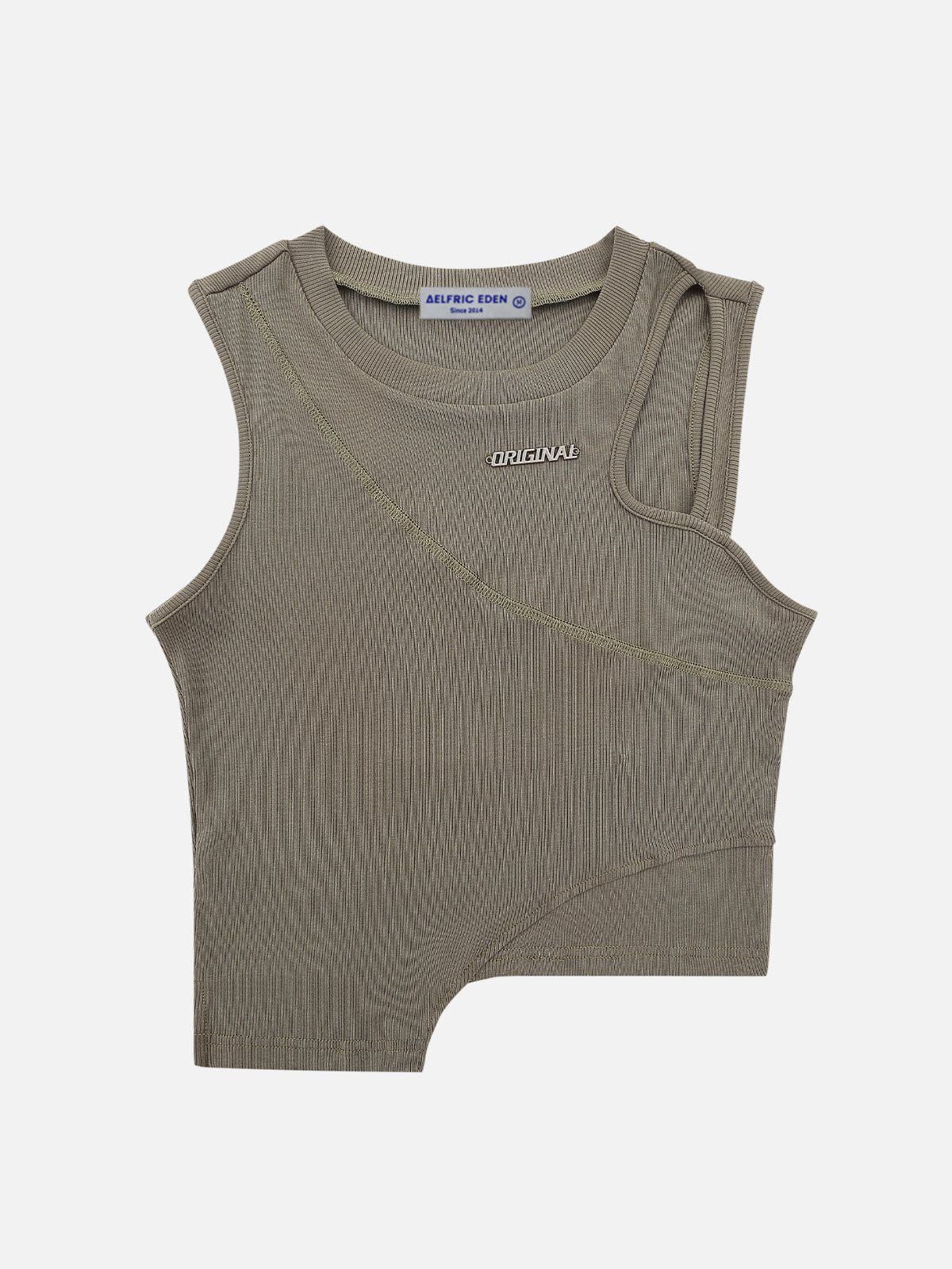 Irregular Hemline Tank Top sold by Aelfric Eden