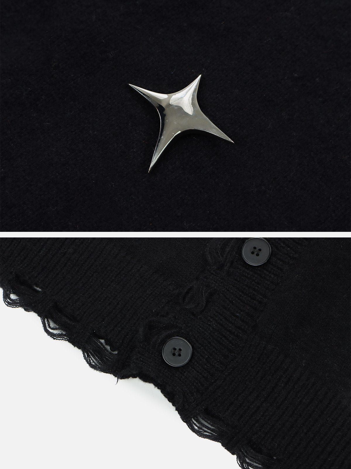 Aelfric Eden Edge Breakage V-neck Cardigan sold by Aelfric Eden product image thumbnail 6