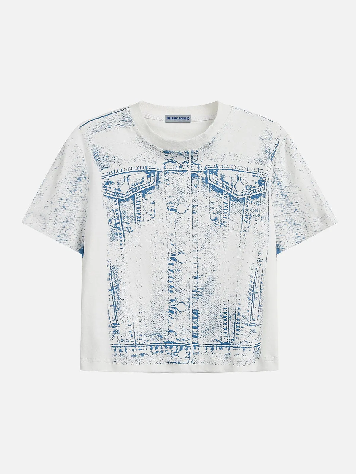 Aelfric Eden Washed Denim Print Tee sold by Aelfric Eden