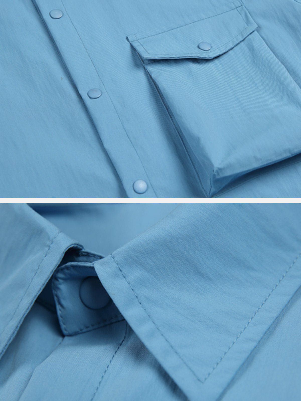 Aelfric Eden Hem Patchwork Short Sleeve Shirts sold by Aelfric Eden product image thumbnail 4