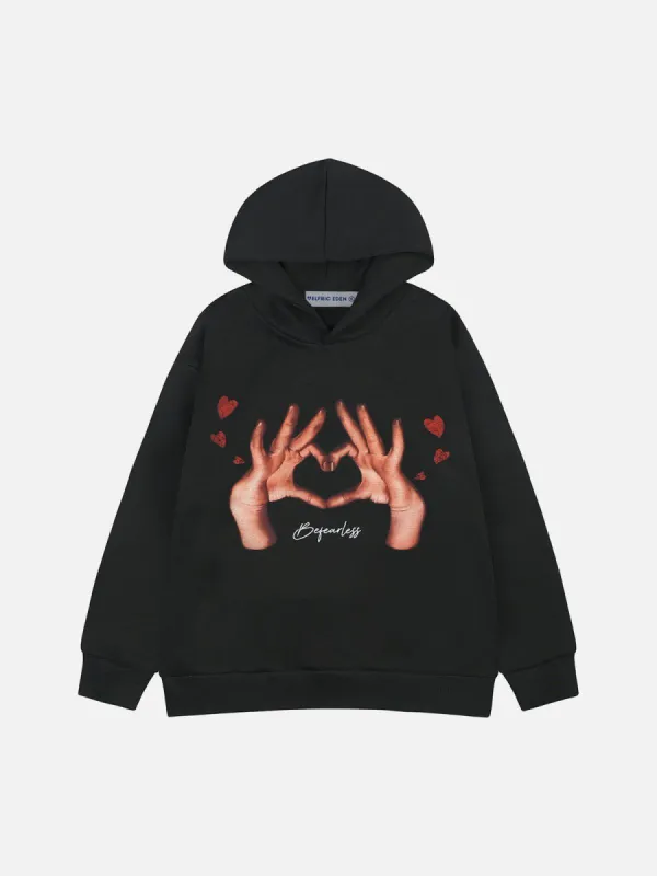 Aelfric Eden Finger Love Print Hoodie sold by Aelfric Eden