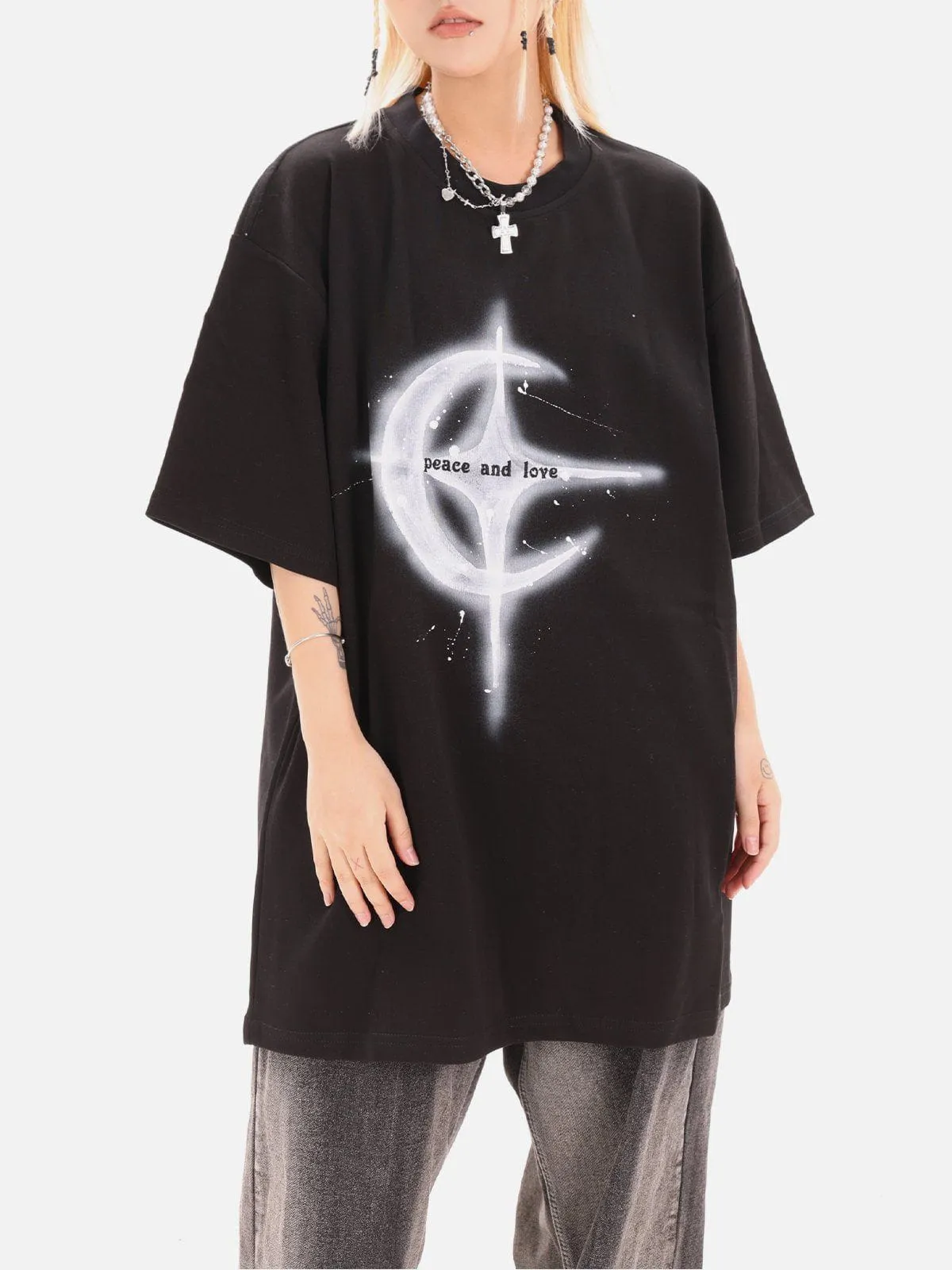 Aelfric Eden Astral Motif Print Tee sold by Aelfric Eden product image thumbnail 5
