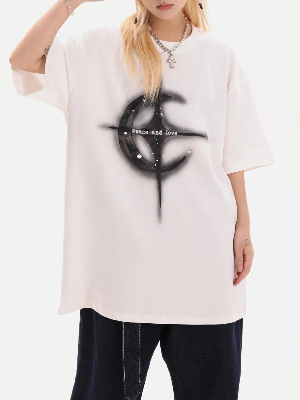 Aelfric Eden Astral Motif Print Tee sold by Aelfric Eden product image thumbnail 4