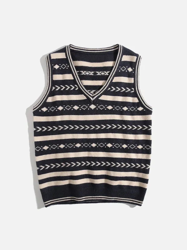 Aelfric Eden Vintage Clashing Embroidery Sweater Vest sold by Aelfric Eden
