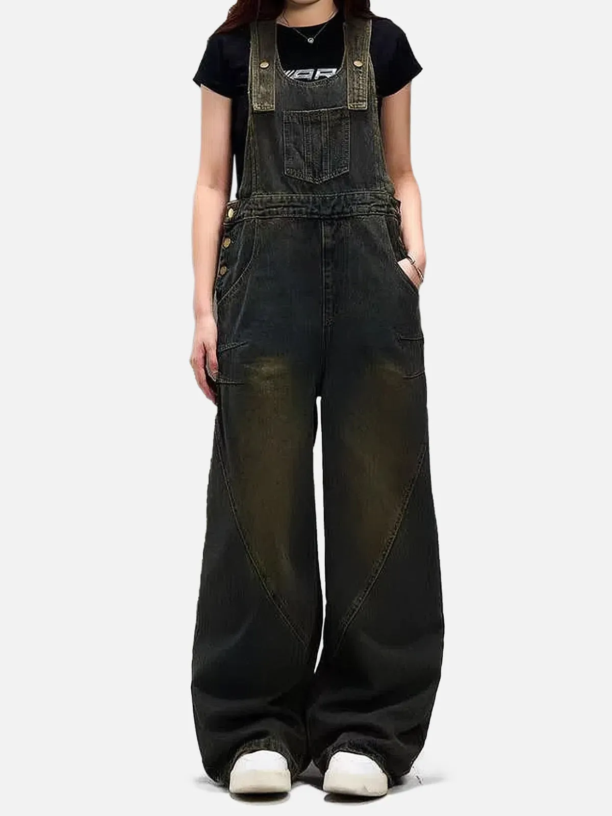 Aelfric Eden Washed Denim Overalls sold by Aelfric Eden product image thumbnail 3