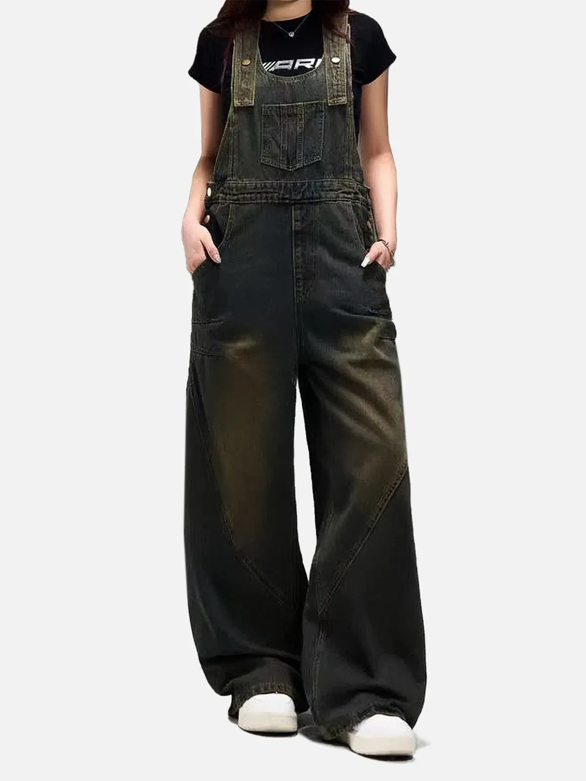 Aelfric Eden Washed Denim Overalls sold by Aelfric Eden product image thumbnail 2
