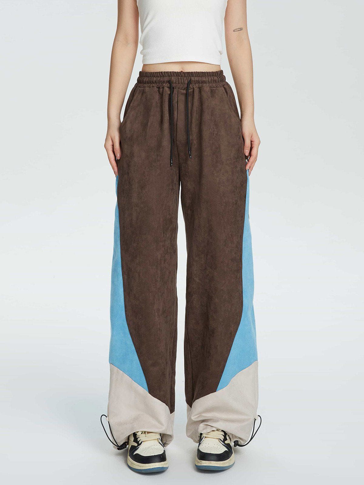 Aelfric Eden Color Blocking Patchwork Sweatpants sold by Aelfric Eden product image thumbnail 2