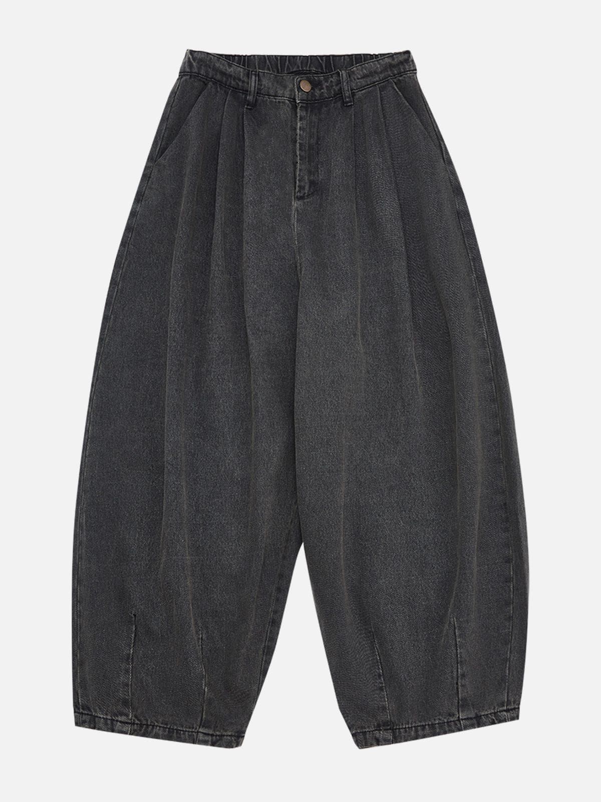 Basic Solid Loose Tapered Wide-leg Jeans sold by Aelfric Eden product image thumbnail 4