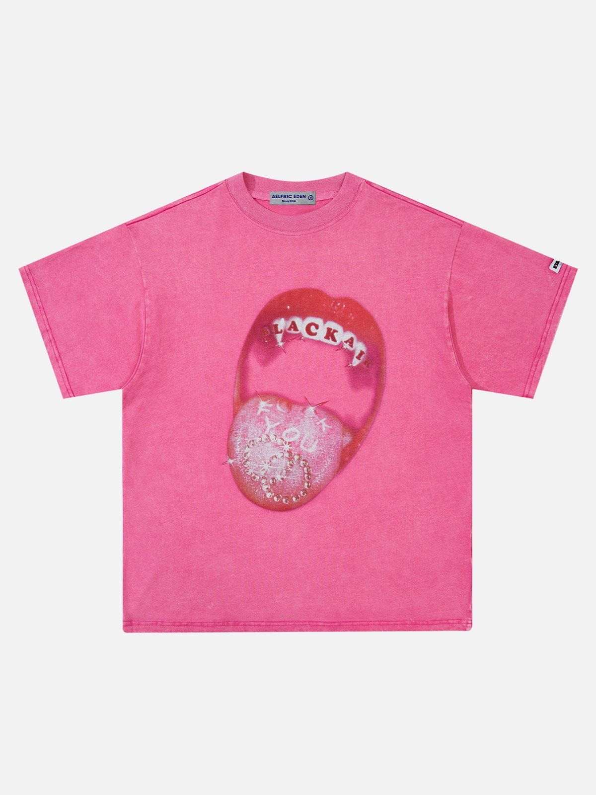 Aelfric Eden Washed Lips Print Tee sold by Aelfric Eden product image thumbnail 3