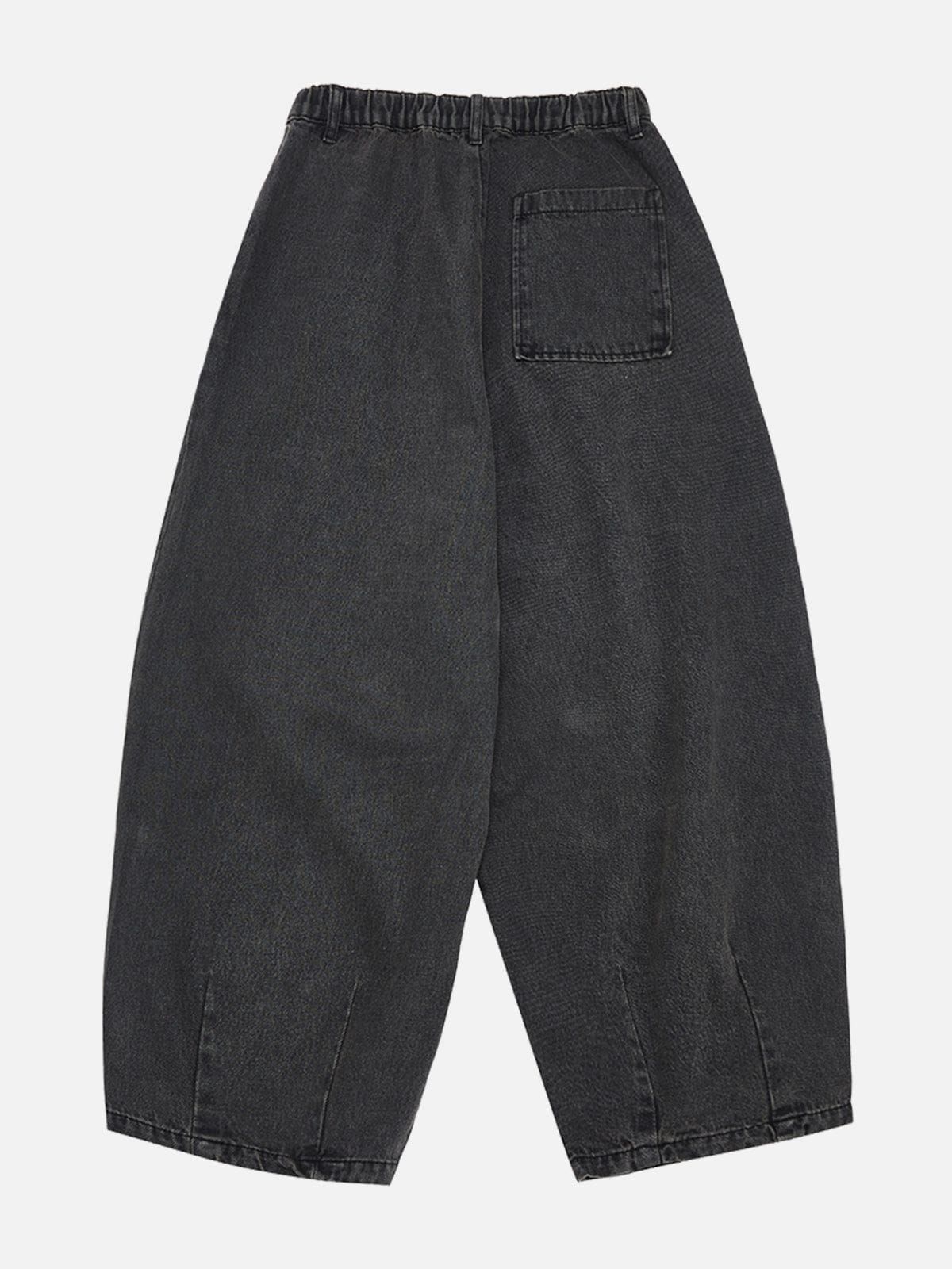 Basic Solid Loose Tapered Wide-leg Jeans sold by Aelfric Eden product image thumbnail 7