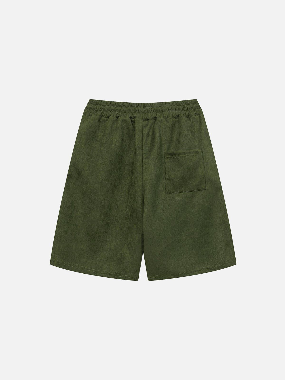 Aelfric Eden Blurry Letter Print Suede Shorts sold by Aelfric Eden product image thumbnail 3