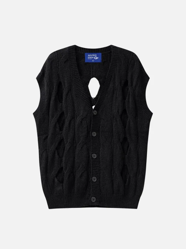 Aelfric Eden Cut Out Twist Rope Sweater Vest sold by Aelfric Eden