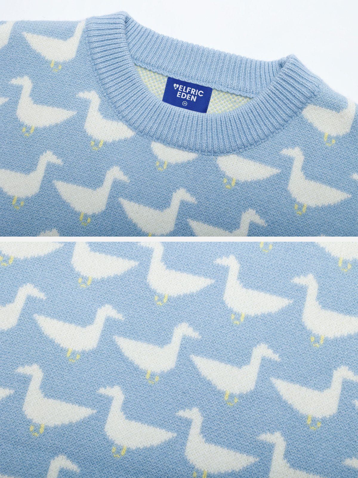 Aelfric Eden Multi Duck Jacquard Sweater sold by Aelfric Eden product image thumbnail 3