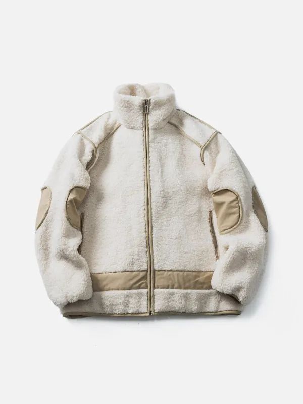 Aelfric Eden Snowy Stroll Patchwork Sherpa Coat sold by Aelfric Eden