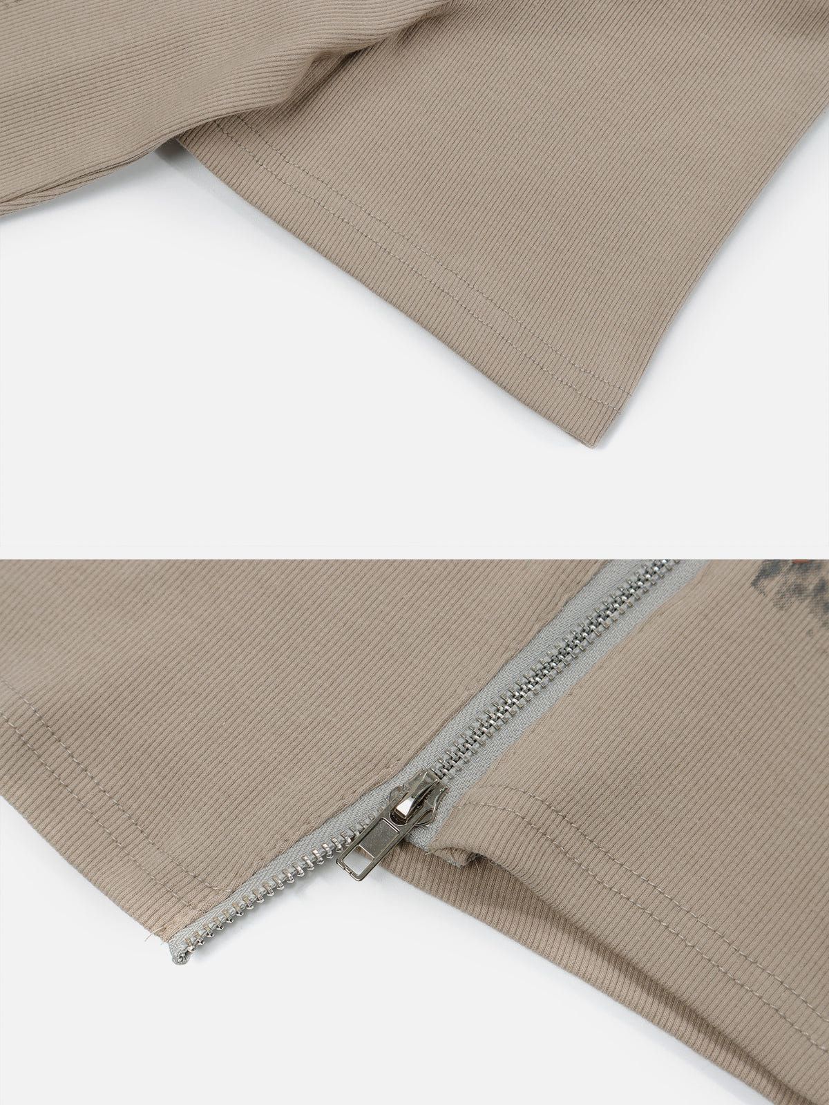 Letter Printing Zip Tee sold by Aelfric Eden product image thumbnail 6