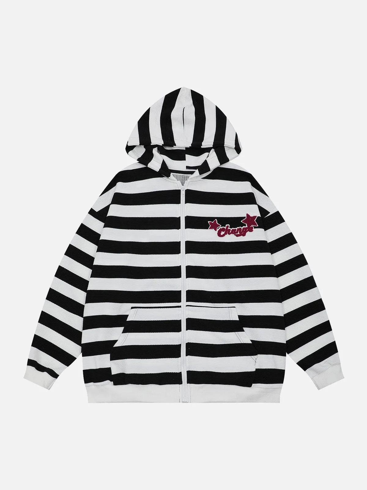Aelfric eden Flocked Stars Stripes Hoodie sold by Aelfric Eden product image thumbnail 3