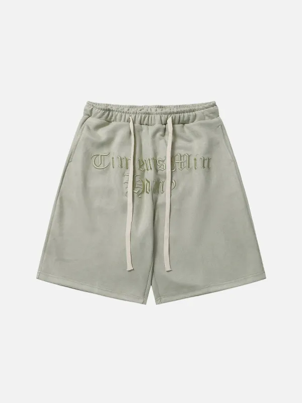 Aelfric Eden Solid Suede 3D Embroidery Shorts sold by Aelfric Eden
