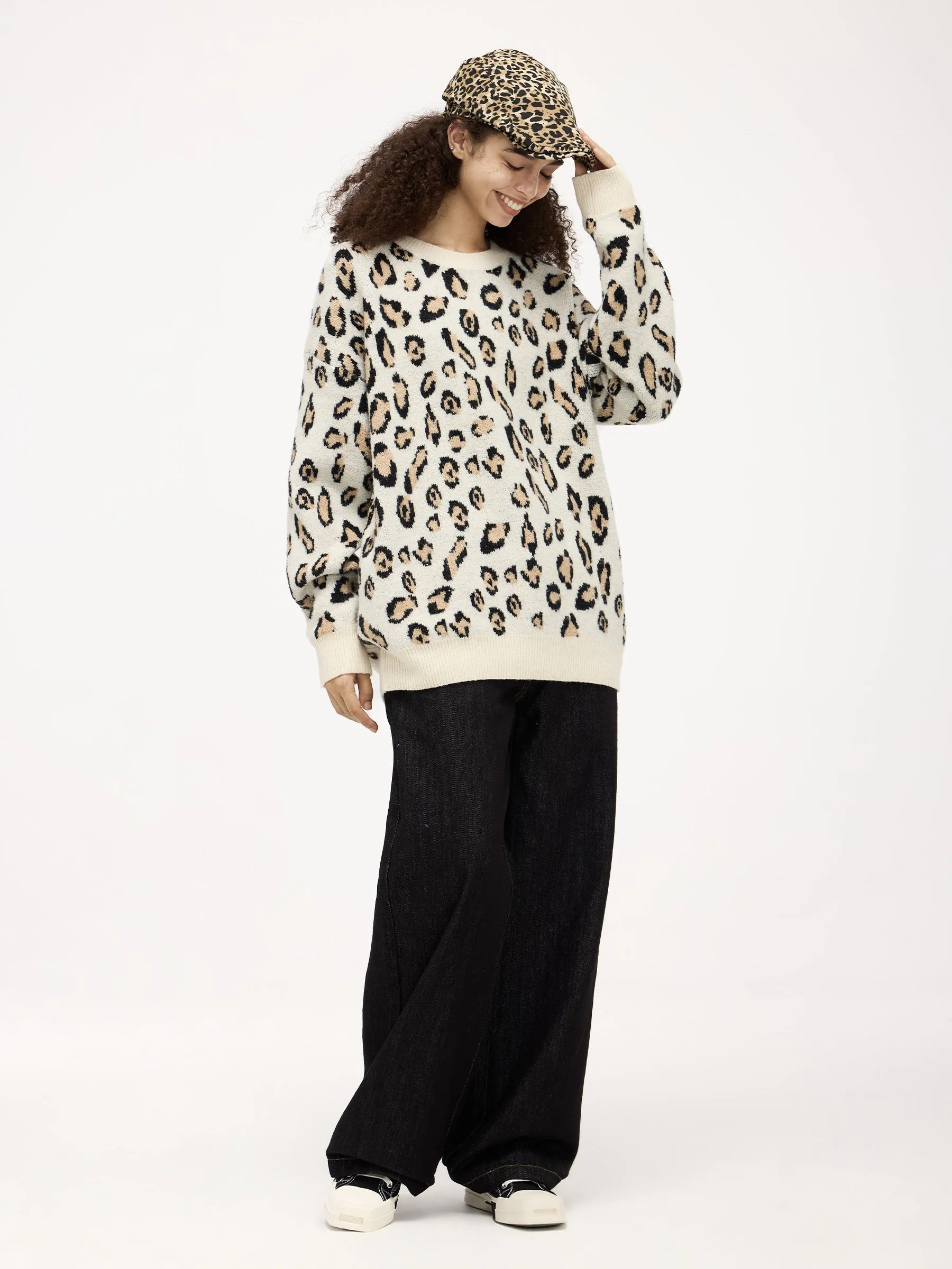 Aelfric Eden Leopard Graphic Sweater sold by Aelfric Eden product image thumbnail 5