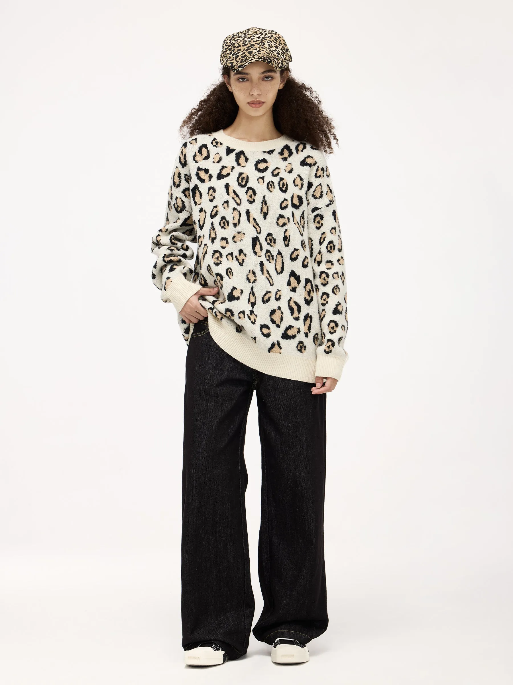 Aelfric Eden Leopard Graphic Sweater sold by Aelfric Eden product image thumbnail 4