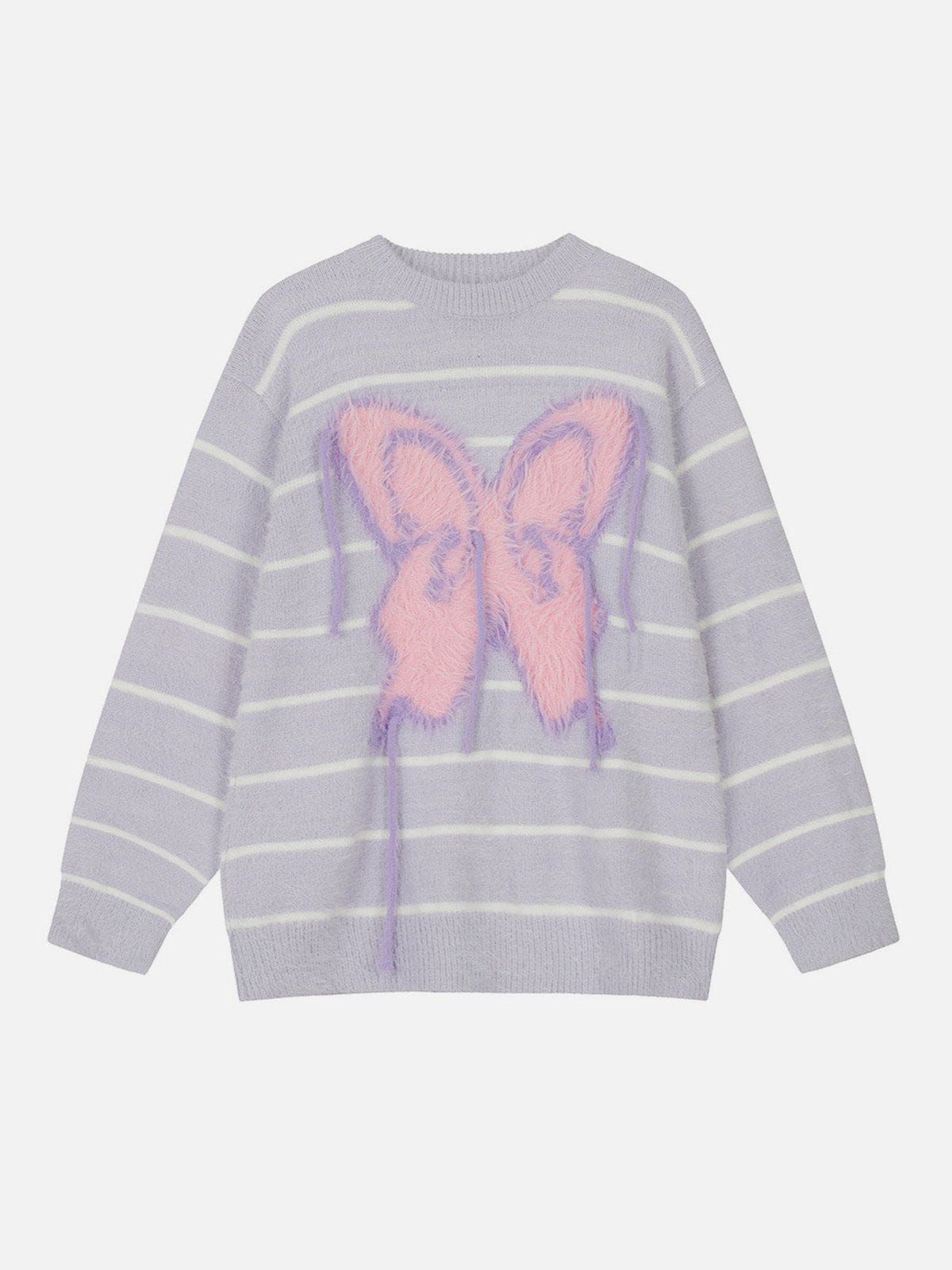 Aelfric Eden Flocking Butterfly Stripe Sweater sold by Aelfric Eden product image thumbnail 2