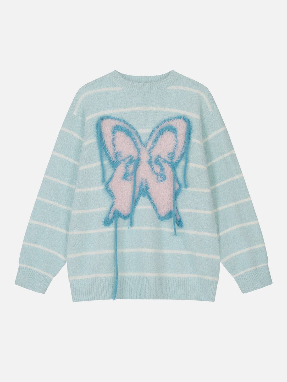 Aelfric Eden Flocking Butterfly Stripe Sweater sold by Aelfric Eden