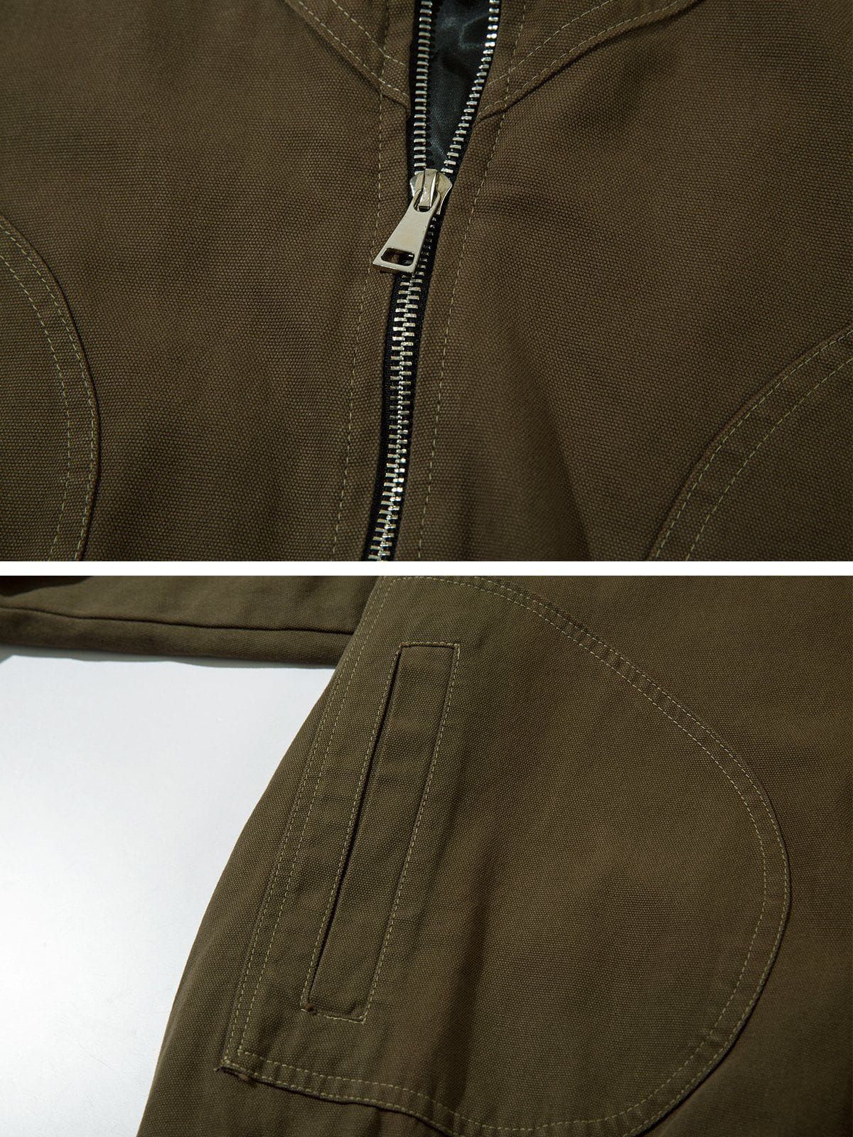 Aelfric Eden Solid Washed Denim Jacket sold by Aelfric Eden product image thumbnail 4