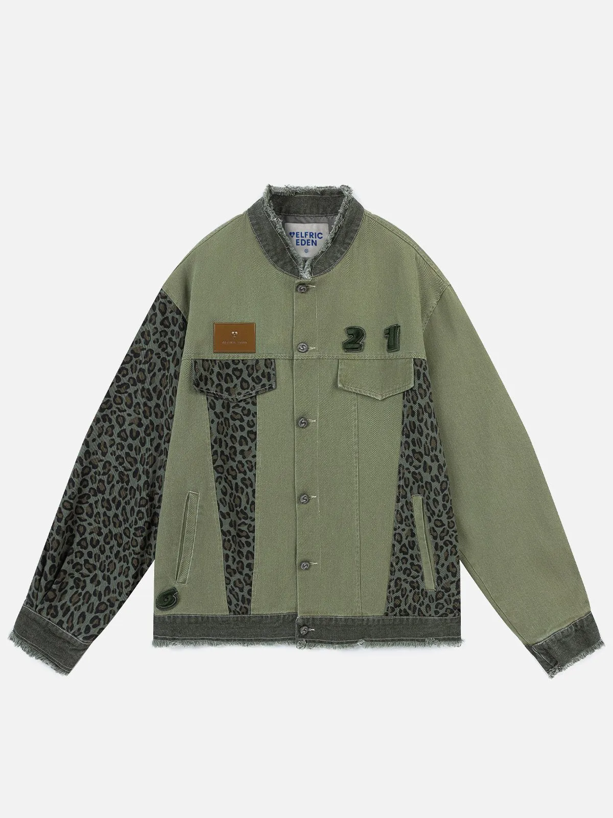 Aelfric Eden Irregular Leopard Print Jacket sold by Aelfric Eden