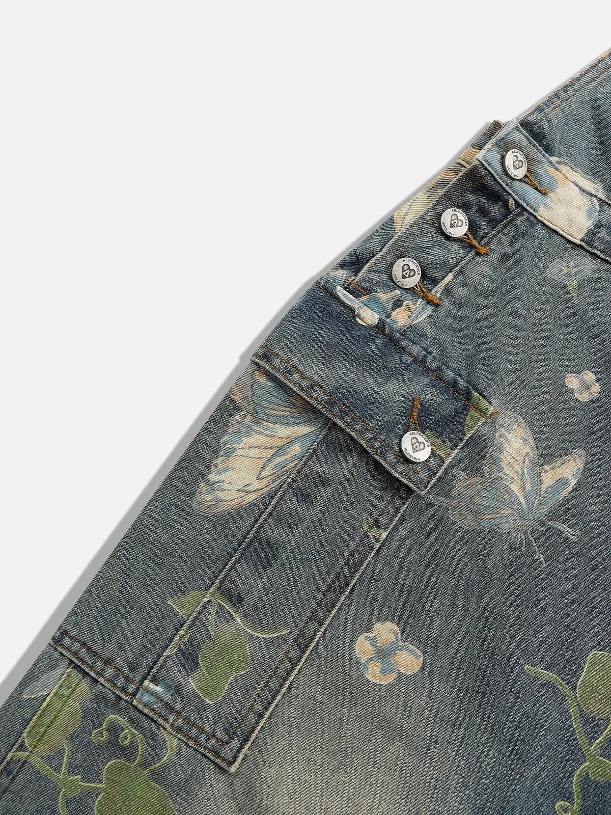 Aelfric Eden Full Print Flower Overalls sold by Aelfric Eden product image thumbnail 5