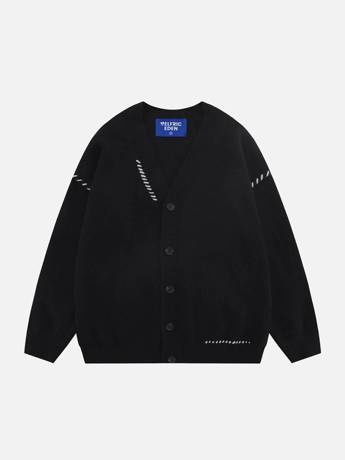 Aelfric Eden Line Weaving V-neck Cardigan sold by Aelfric Eden product image thumbnail 4