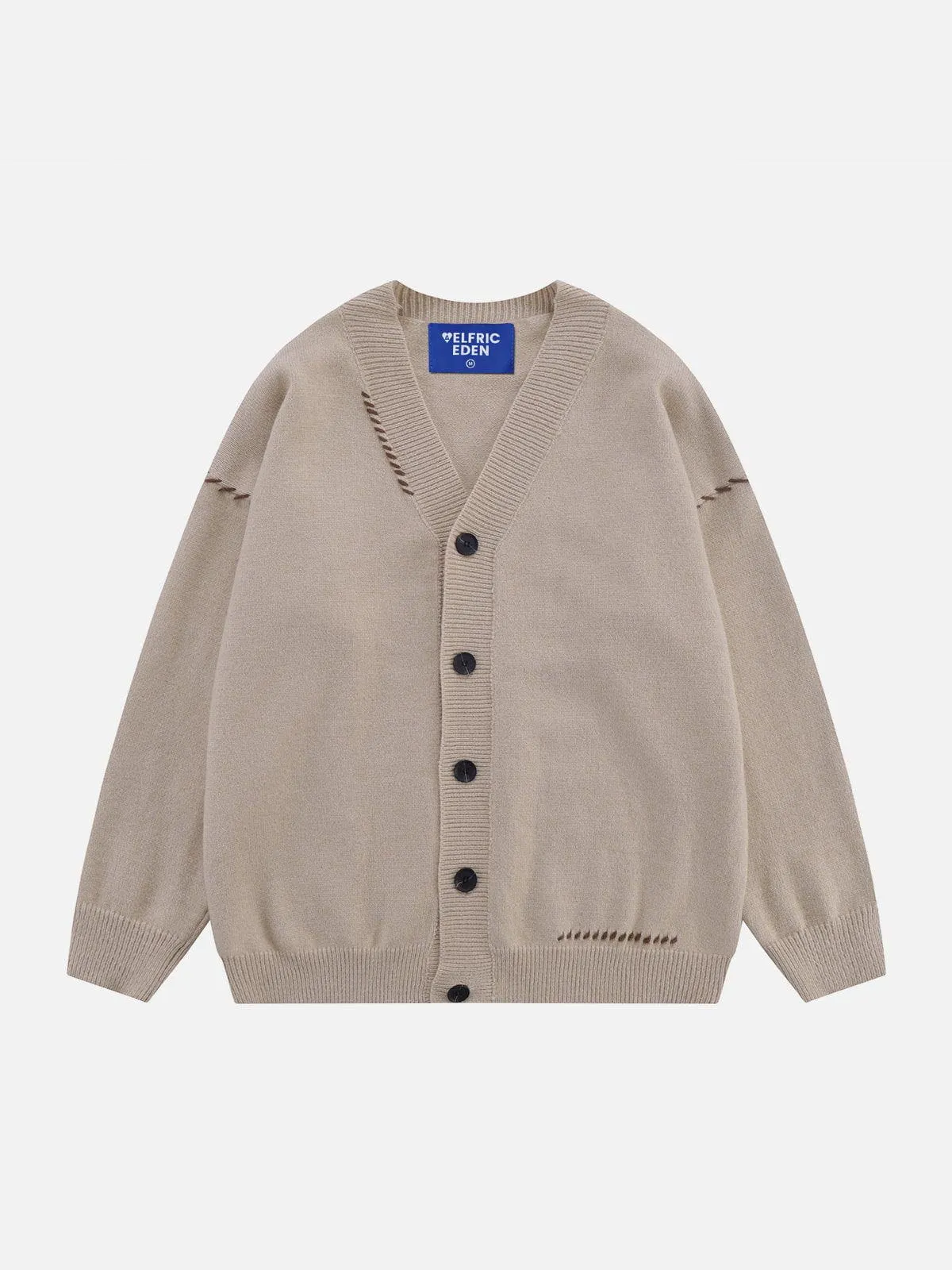 Aelfric Eden Line Weaving V-neck Cardigan sold by Aelfric Eden