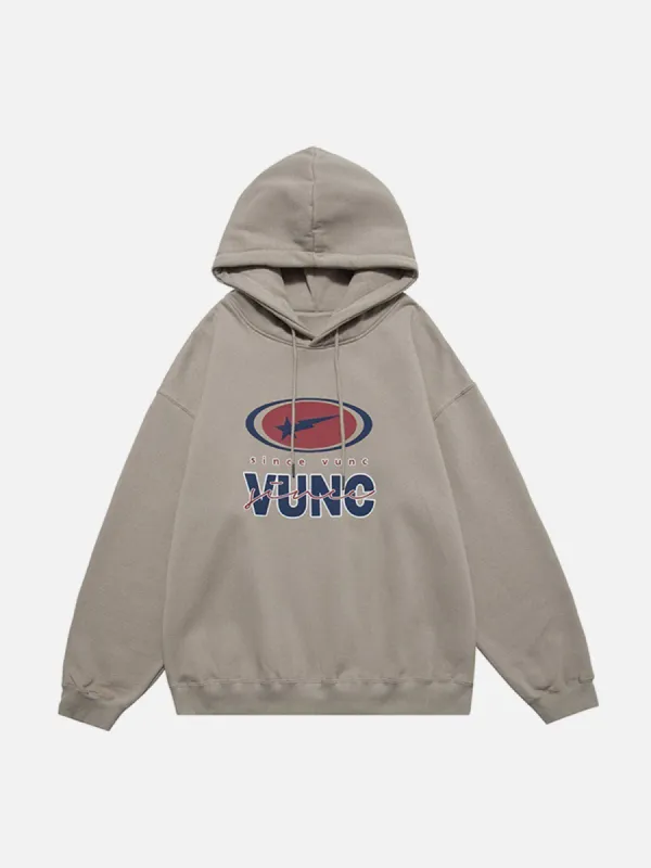 Aelfric Eden Simple Letter Print Hoodie sold by Aelfric Eden