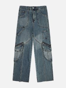 Aelfric Eden Irregular Pocket Washed Jeans sold by Aelfric Eden