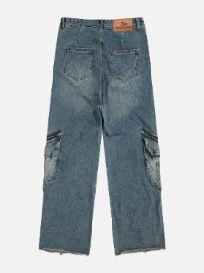 Aelfric Eden Irregular Pocket Washed Jeans sold by Aelfric Eden