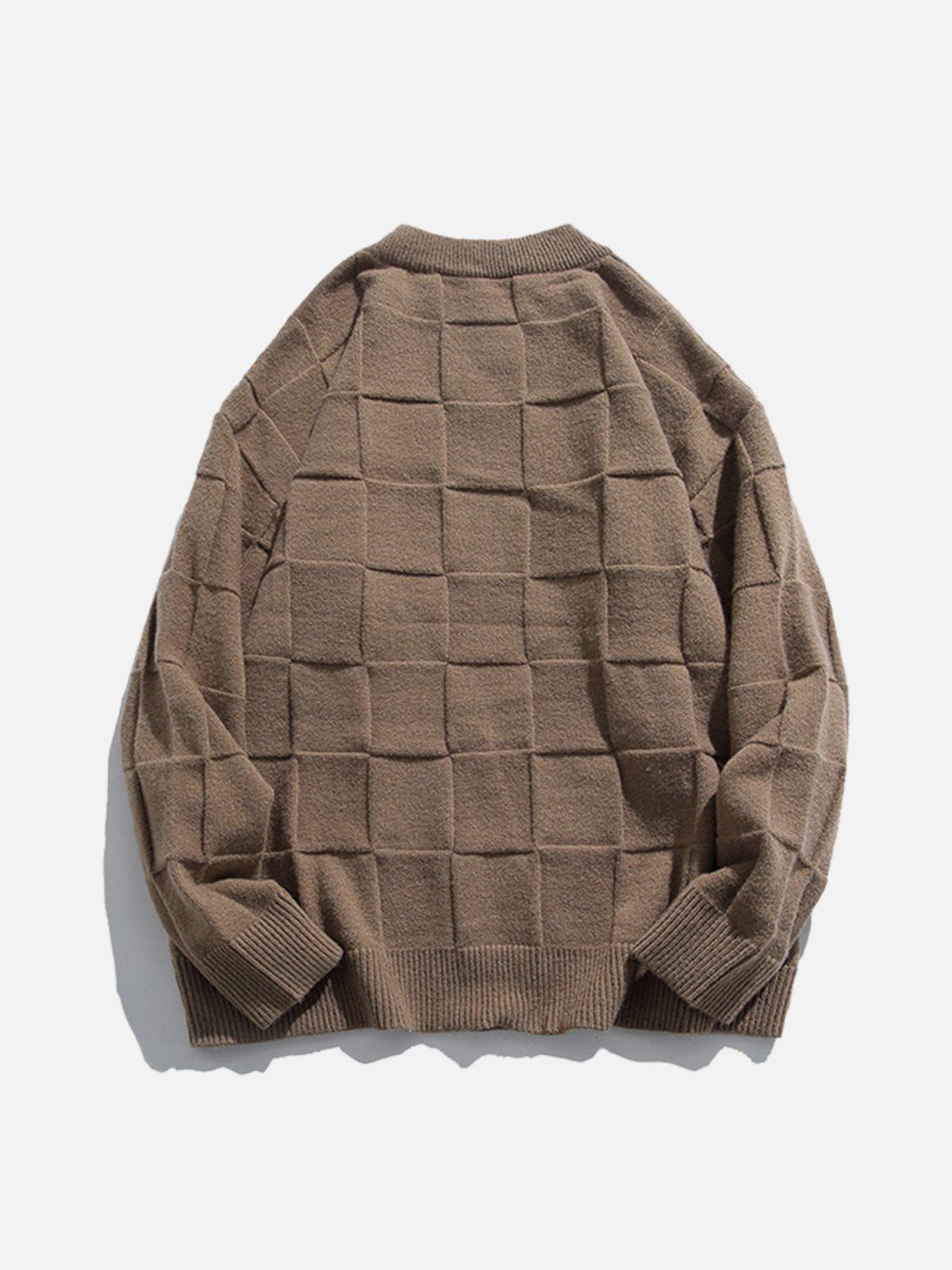 Aelfric Eden Plaid Jacquard Knit Sweater sold by Aelfric Eden product image thumbnail 2