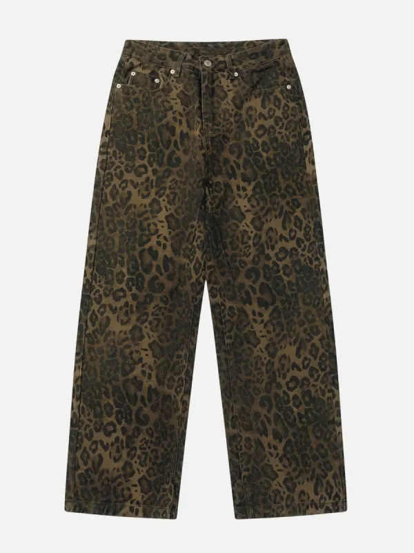 Leopard Print Jeans sold by Aelfric Eden